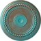 Ekena Millwork Alexandria Rope Ceiling Medallion (Canopies up to 4 5/8"), 19 5/8"OD x 1 1/2"P, Copper Green Patina CM18ALCGS - alternate 1